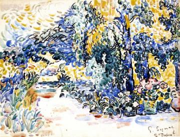 The Garden Of The Artist's House, Saint-tropez Artwork by Paul Signac