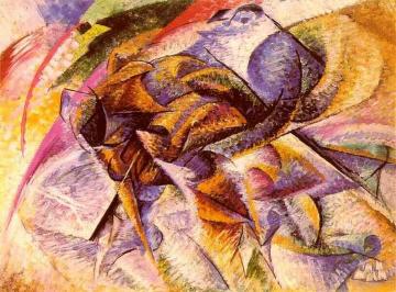 Cyclist Artwork by Umberto Boccioni