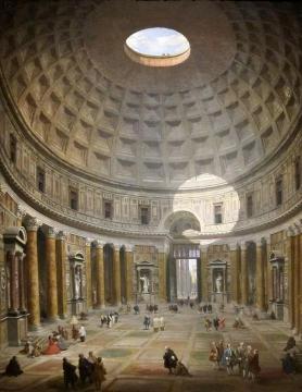 The Interior of the Pantheon in Rome Artwork by Giovanni Paolo Pannini