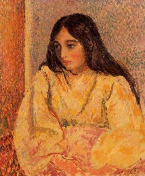 Portrait of Jeanne Artwork by Camille Pissarro