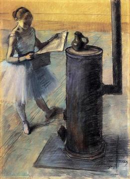 Dancer Resting Artwork by Edgar Degas
