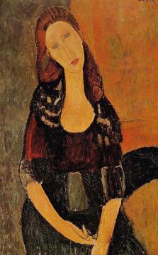 Portrait of Jeanne Hebuterne Artwork by Amedeo Modigliani