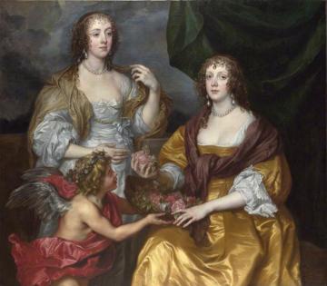 Lady Elizabeth Thimbleby and Dorothy, Vicountess Andover Artwork by Anthony van Dyck