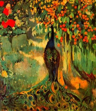 Fragmento de la decoración del comedor grande de la Casa Trinxet. Artwork by Joaquin Mir Trinxet