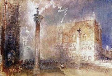 Venice, The Piazzetta Artwork by Joseph Mallord William Turner