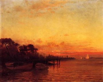 At Sunset Artwork by Francis Augustus Silva