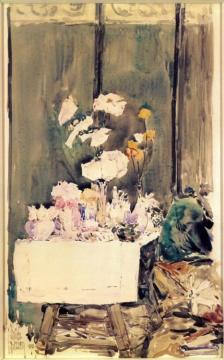 A Favorite Corner Artwork by Frederick Childe Hassam