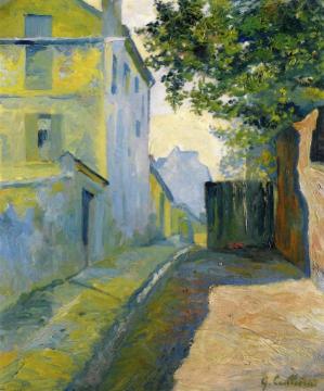 Rue du Mont-Cenis, Montmartre Artwork by Gustave Caillebotte