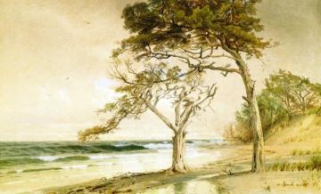 Beach Scene, Trouville-sur-Mer Artwork by William Trost Richards