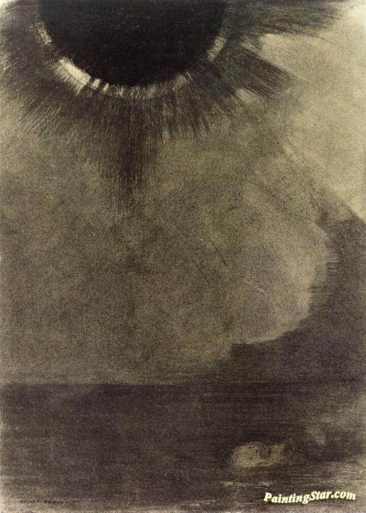 Drowned Man Artwork by Odilon Redon