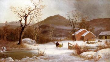 Winter Landscape Artwork by George Henry Durrie