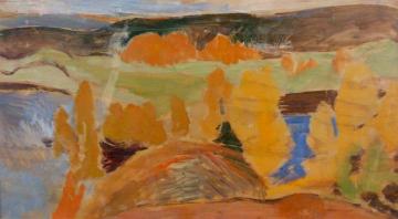 Autumn In Adalen (höst I Adalen) Artwork by Helmer Osslund