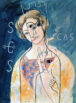 Woman with a Cigarette Artwork by Francis Picabia
