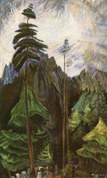 Mountain Forest Artwork by Emily Carr