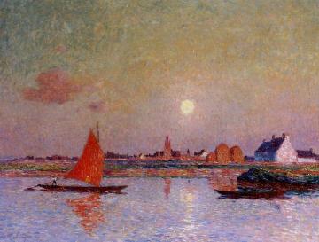 The Return of the Sailboat Artwork by Ferdinand du Puigaudeau