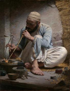 Arab Jeweller Artwork by Charles Sprague Pearce