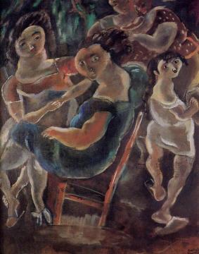 Gossips Artwork by Jules Pascin