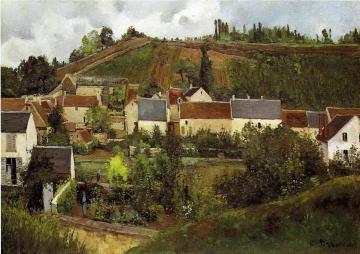 View of l'Hermitage, Jallais Hills, Pontoise Artwork by Camille Pissarro