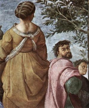 The Parnassus (detail 6) (Stanza della Segnatura) Artwork by Raphael