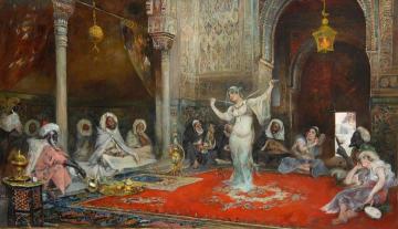 The Palace Entertainment Artwork by Georges Antoine Rochegrosse