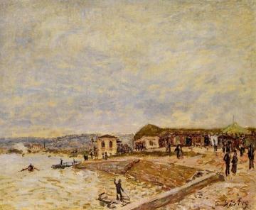 Seine at Daybreak Artwork by Alfred Sisley