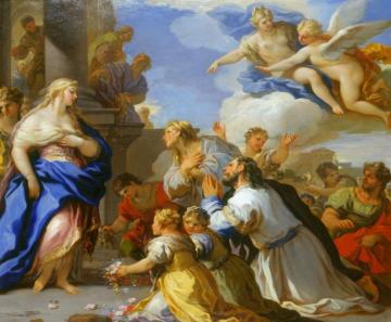 Psyche Honoured By The People Artwork by Luca Giordano