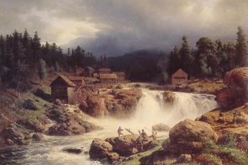 Norwegian Landscape Artwork by Herman Herzog