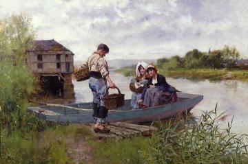 Picnic On The River Artwork by Henry John Yeend King