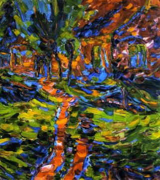 Village House With Pastures Artwork by Karl Schmidt Rottluff