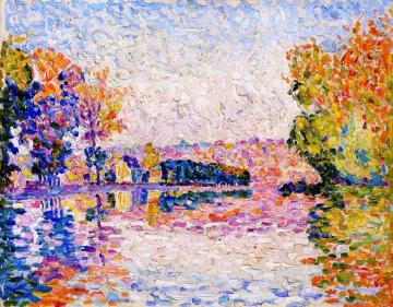 Samois, Study No. 6 Artwork by Paul Signac