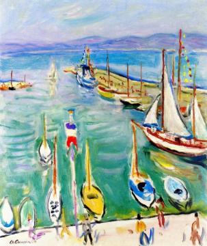 July14th at Saint-Tropez Artwork by Charles Camoin