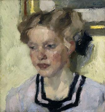 Portrait of Mina Hasch Artwork by Leo Putz