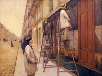 The House Painters Artwork by Gustave Caillebotte