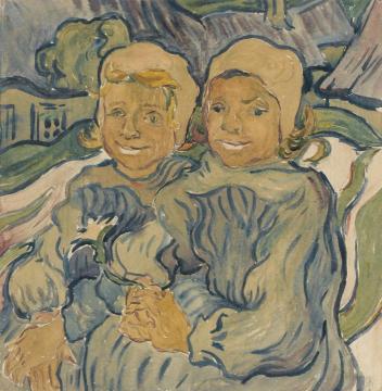 Les deux enfants (after van Gogh) Artwork by Giovanni Giacometti
