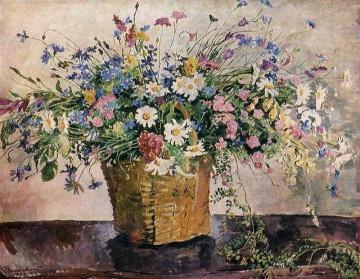 Wild Flowers Artwork by Pyotr Konchalovsky