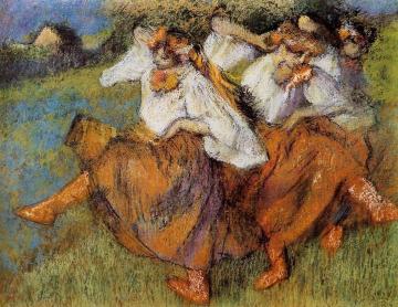 Russian Dancers Artwork by Edgar Degas
