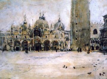 St. Mark's Square in Venice (study) Artwork by Valentin Serov