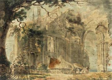 Malmesbury Abbey from the South-East Artwork by Joseph Mallord William Turner