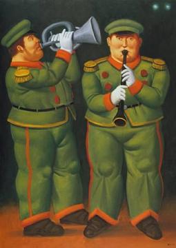 Circus Musicians Artwork by Fernando Botero