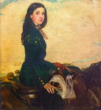 Mary Louise Logan Aged Thirteen Artwork by Sir William Nicholson