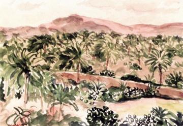 Palm Trees in Algeria Artwork by Albert Marquet
