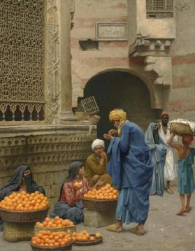 The Orange Seller, Cairo Artwork by Ludwig Deutsch
