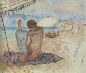 Nude on the Beach Artwork by Henri Lebasque