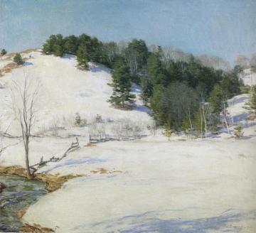 The Last Snow Artwork by Willard Leroy Metcalf