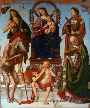 Sant'Onofrio Altarpiece Artwork by Luca Signorelli