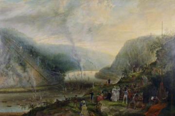 The Ceremony of Laying the Foundation Stone of the Clifton Suspension Bridge, 1836 Artwork by Samuel Colman