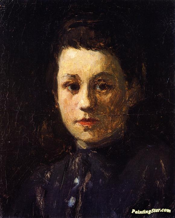 Portrait of Young Helene Artwork by Alexej Jawlensky