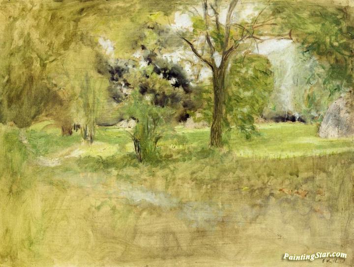 Trees in a Field Artwork by Edouard Vuillard