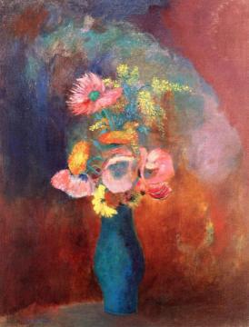 Vase of Flowers Artwork by Odilon Redon