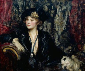 Black and Silver Artwork by Sir James Jebusa Shannon